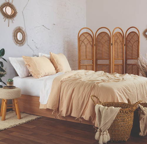 Imagen 2 de 10 de Kit Duvet Queen Palette 3 Piezas Tacto Simil Algodón