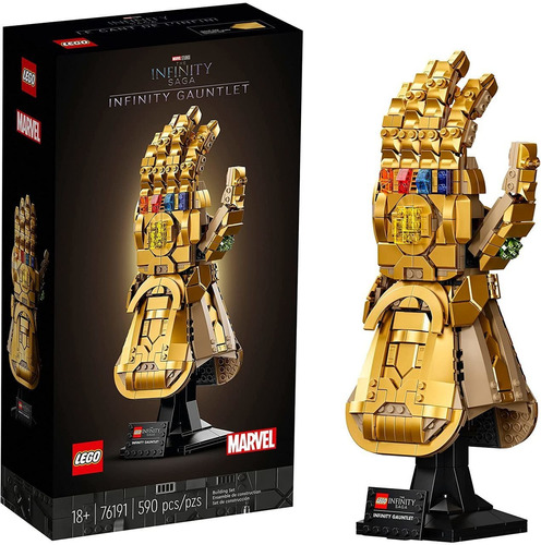 Lego Marvel Manopla Do Infinito Thanos 590 Peças - 76191