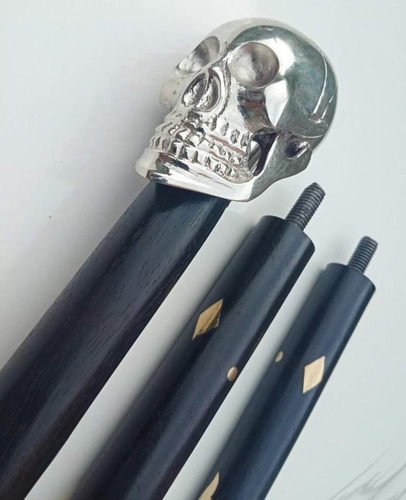 Bastón De Calavera Fino De Diseñador, Hecho A Mano