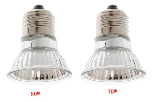 L 2pcs 50w Uva + Uvb Lámpara De Calor De Iluminación De De