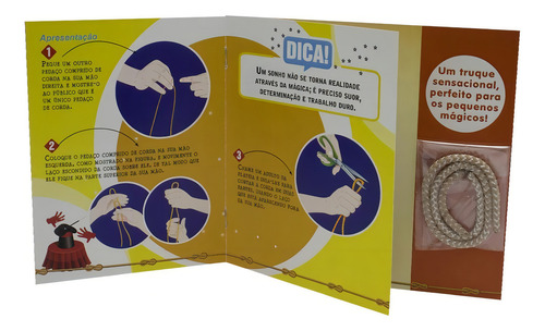 Vuum! Alakazan...Truque de Mágica com CORDA, de Brijbasi Art Press Ltd. Editorial Brasileitura, capa mole em português, 2022