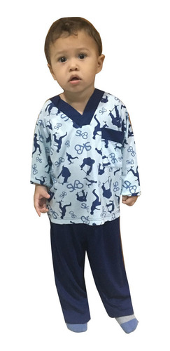 Pijama Infantil Menino Inverno Moletinho Aflanelado 10 A 16a