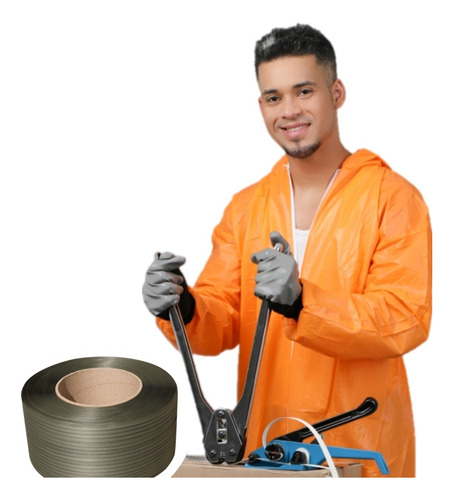 Zuncho Plástico Negro 12x0.6 Mm 3.100 Mts