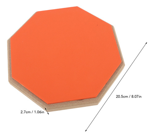 Tapete De Entrenamiento Silencioso De Goma Drum Pad De 8 Pul