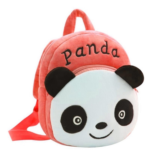 Mochila Infantil Panda De Peluche Con Correas Ajustables Loi