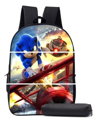 Mochila Anime Para Niño Bolsa Escolar Gran Capacidad Ligera