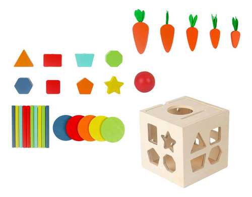 Juguetes De Madera, Juego De De Zanahorias, Juguete De