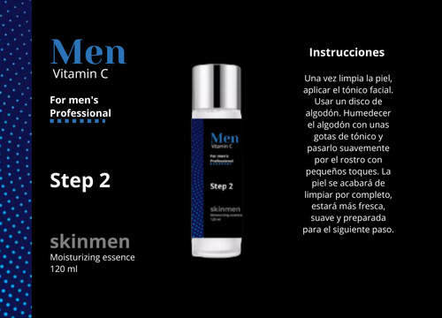 Set Limpiador,tónico, Serum,crema Vitamina C Antiedad Hombre