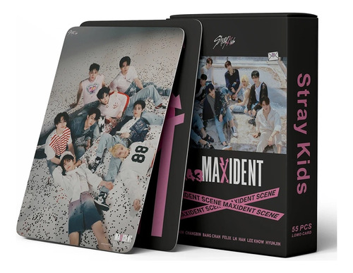 Photocards Stray Kids Maxident Set 55pcs Lomocards Kpop 