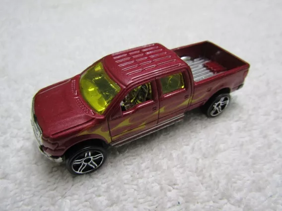 Hot Wheels 2009 Ford F-150 Red With Flames Loose Diecast Car