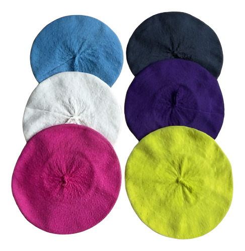 Pack X6 Boina De Hilo Tejida La Cincha Para Adultos Gaucho Surtidos 32 Hilo