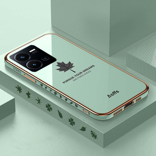 - Funda De Silicona For Vivo V25 V25e Mujer Hojas De Arce
