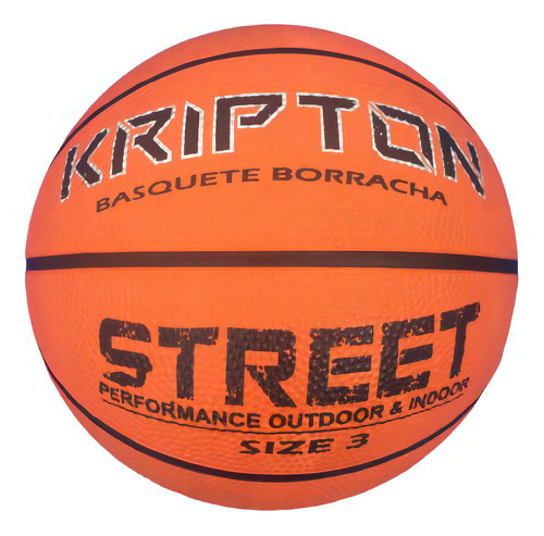Bola De Basquete Baby Nº3 Borracha Dalebol Kripton Mat 8