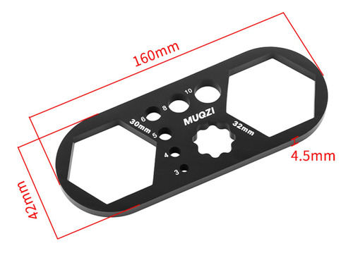 2 Llave Para Tapas De Horquilla De Bicicleta Negro 30 Mm 32