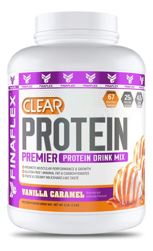 Proteina Clear 5lbs 67 Servicios Vainilla Caramel - Finaflex