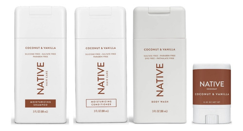 Native Coconut Champú Mini Viajero Gym Original Usa