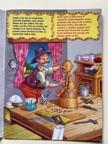 Pinocho: N/a, De Carlo Collodi. Colección Pegaclásicos Editorial Brijabasi Art Press, Tapa Blanda, Edición 1 En Español/inglés, 2013