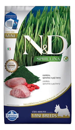 N&d Spirulina Cordeiro E Goji Berry Para Cães Adultos De Raç