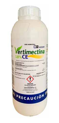 Vertimectina Insecticida  Abamectina Araña Acaros  1 Litro