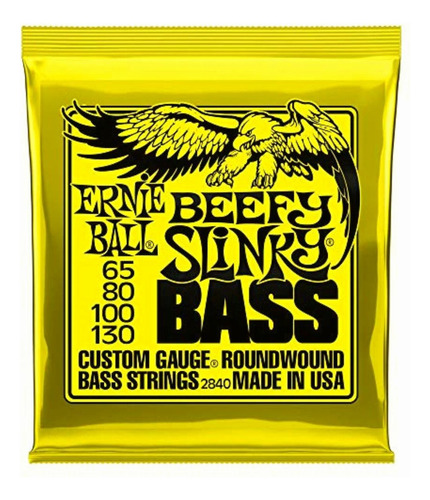 Ernie Ball Cuerdas Para Bajo Y Guitarra, 4 Cuerda, Beefy