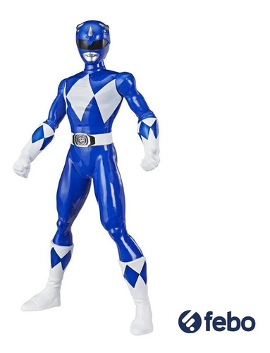 Figura Muñeco De Acción Power Ranger 25cm Azul Blue Hasbro
