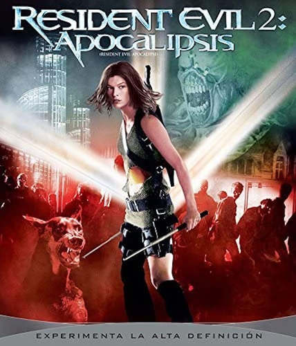 Resident Evil 2 Apocalipsis Milla Jovovich Pelicula Blu-ray