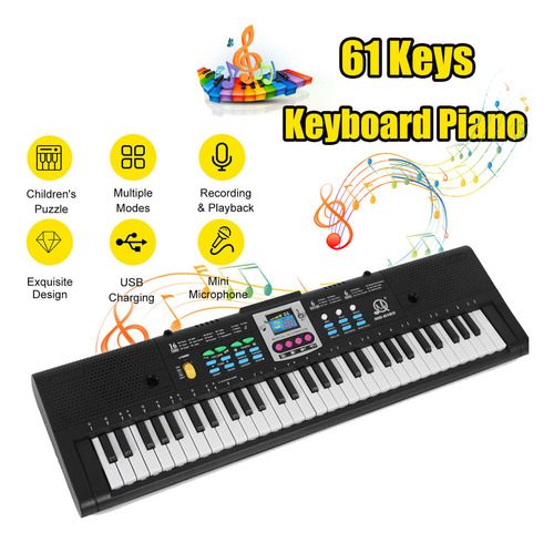 Instrumento De Piano Electrónico Micrófono De Piano Con Musi