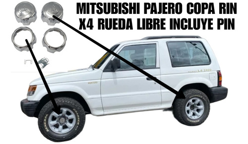 Mitsubishi Montero Copa Rin X4 Rueda Libre Incluye Pin 10