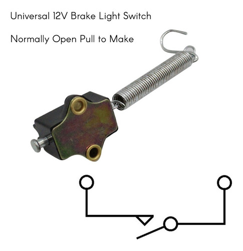Interruptor De Luz De Freno Universal De 12 V, Normalmente A