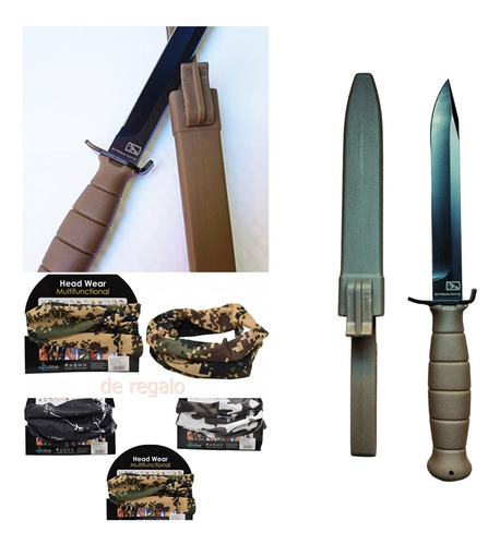 Cuchillo Militar Tipo Bayoneta Columbia Nuevo + Regalo 