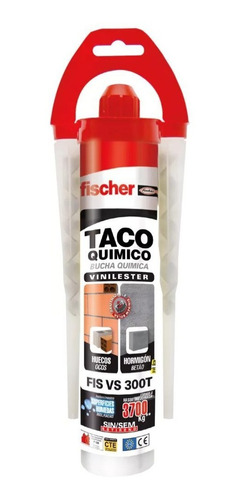 Anclaje Taco Químico Fischer Vs 300t Cartucho Fijación 490g