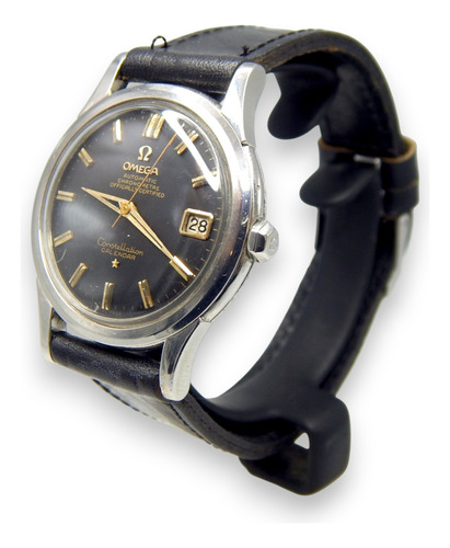 Reloj Omega Constellation Calendar Ref 2943 Cal 504 35 Mm Negro Plateado Negro (Usado)