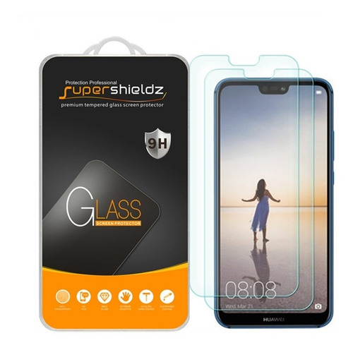 Huawei P20 Lite Vidrio Templado Protector Paquete X 2