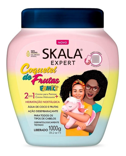 Skala Coquetel De Frutas Family 2 En 1 Mascara Crema Peinar