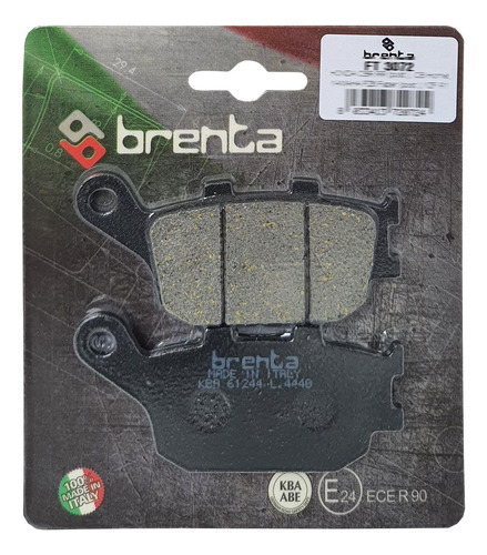 Pastilha Freio Traseira Bandit 650 09-14 Orgânica Brenta