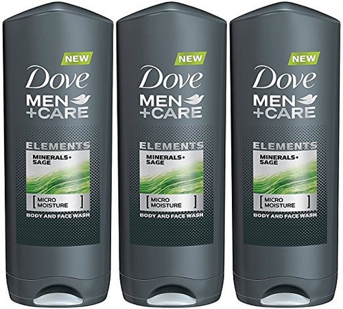 Dove Men + Care Elementos Body Wash, Minerales Y Sage, 13,5 