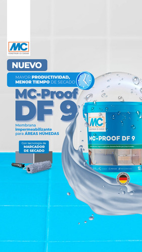 Mc-proof Df 9 - Impermeabilizante Altamente Flexible, Balde