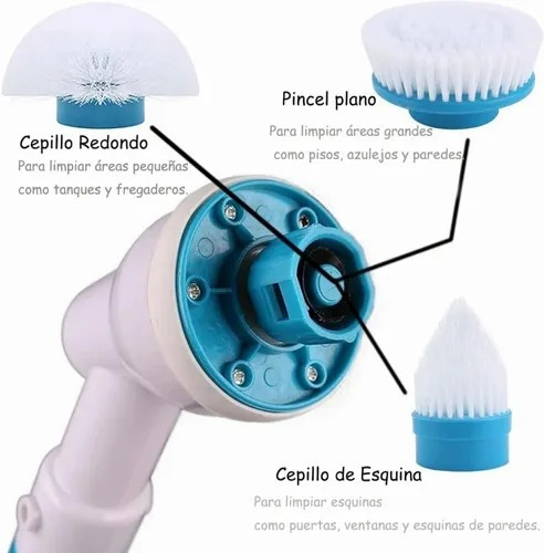 Cepillo De Limpieza Extensible Inalambrico Recargable