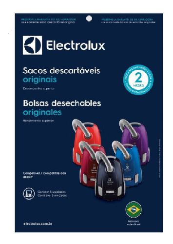 Bolsas Aspiradoras Electrolux - Berry - Original X 3uds.