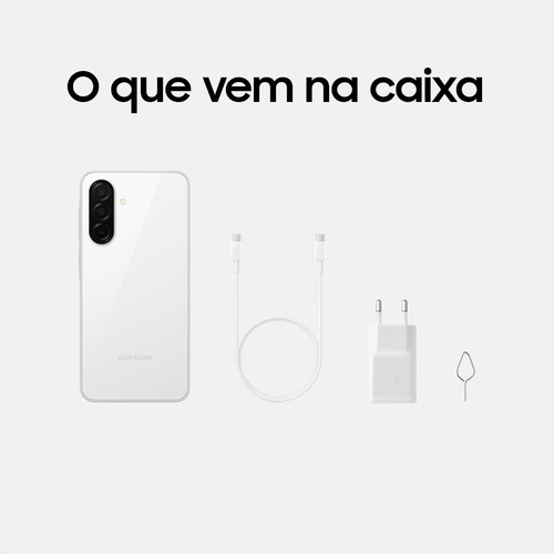 Celular Samsung Galaxy A26 5g 256gb, 8gb Ram, Câmera De 50mp, Ip67, Tela Super Amoled 6.7 , Nfc - Branco