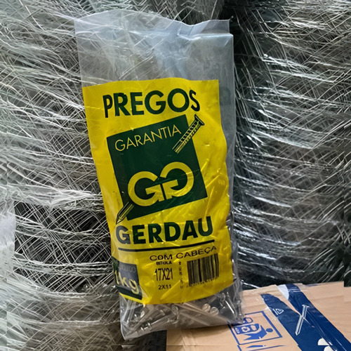 Prego Com Cabeça 17x21 Gerdau 1kg