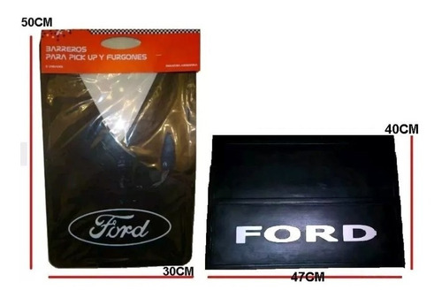 Imagen 2 de 2 de Juego X 4 Barreros Goma Ford 350 / 4000 ( Delanteros + Traseros )