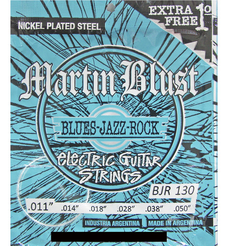 Encordado Martin Blust Bjr130 011 - 050 Guitarra Electrica
