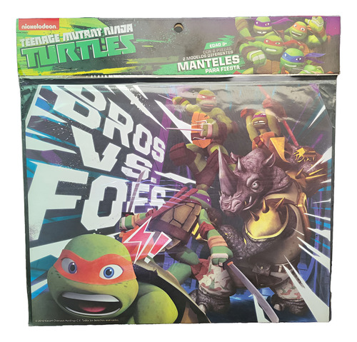 40pz Manteles Tortugas Ninja Fiesta Cumpleaños Infantil Tmnt