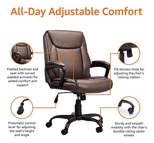 Silla De Escritorio Para Computadora De Oficina Con Respaldo