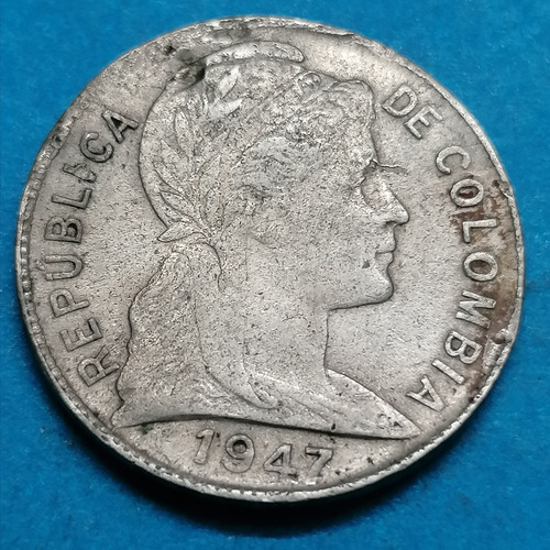 Colombia Moneda   2 Centavos 1947