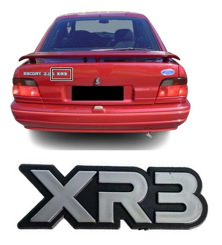 Emblema Nome Xr3 Escort  .../96 Cinza Antigo