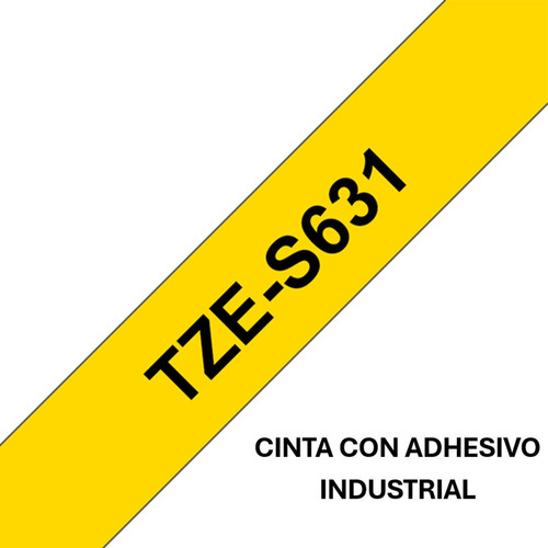 Cinta Brother Tze-s631 Para Rotuladoras 12mm X 8mts