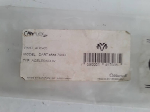 Guaya Acelerador Dodge Dart Original
