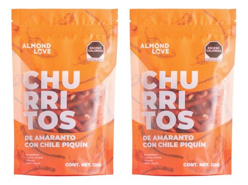 2 Pack Churrito Sabor Piquin Almond Love 120g